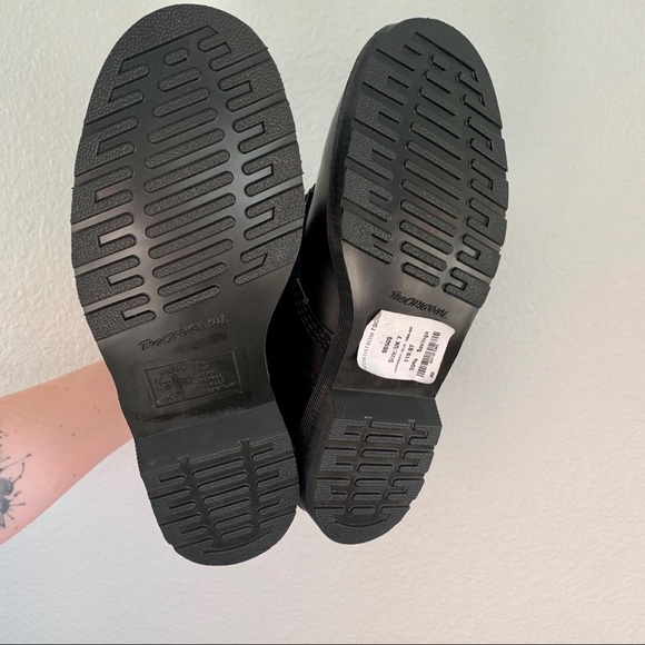 NWT DR. MARTENS 1460 MONO SMOOTH LEATHER LACE UP BOOTS - Black - Picture 4 of 5